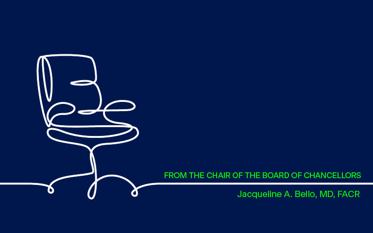 LIne illustration of an empty office chair