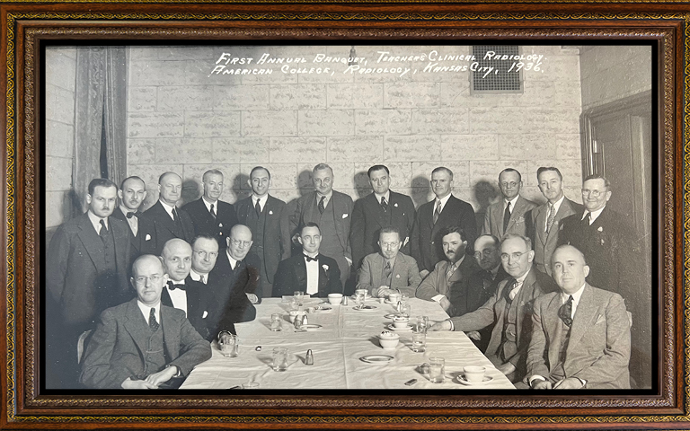 Educators at Clinical Radiology conference of the ACR, Kansas City, MO., 1936.