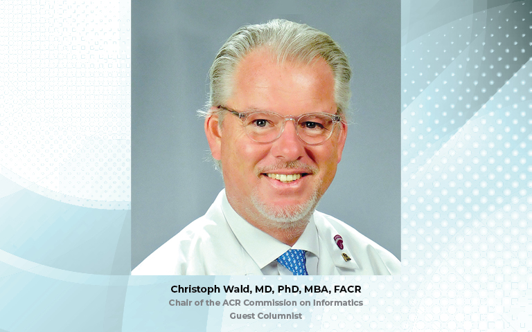 Christoph Wald, MD, PhD, MBA, FACR.