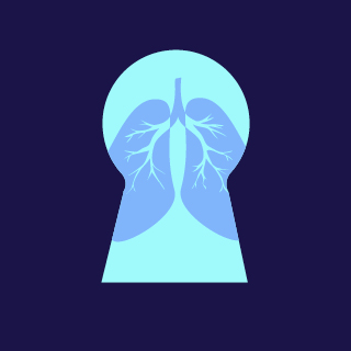Illustration: viewing lungs through a keyhole