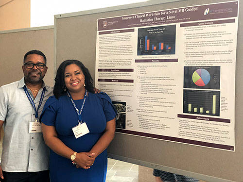 Lexia Chadwick and her preceptor, Dr. Raymond Wynn, presenting her poster at NMA 2019