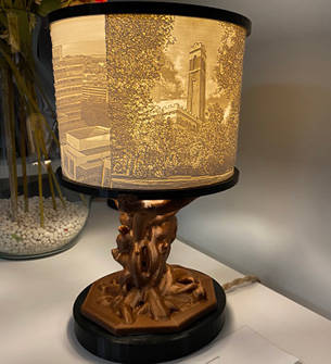 3D Art, Sculpted Lamp, Vanderbilt Radiology Art Gallery