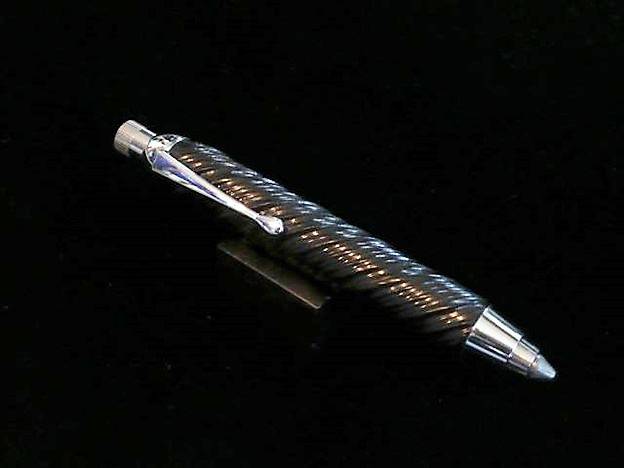 Pen made through technique of ornamental turning, by John A. Long Jr., MD, FACR